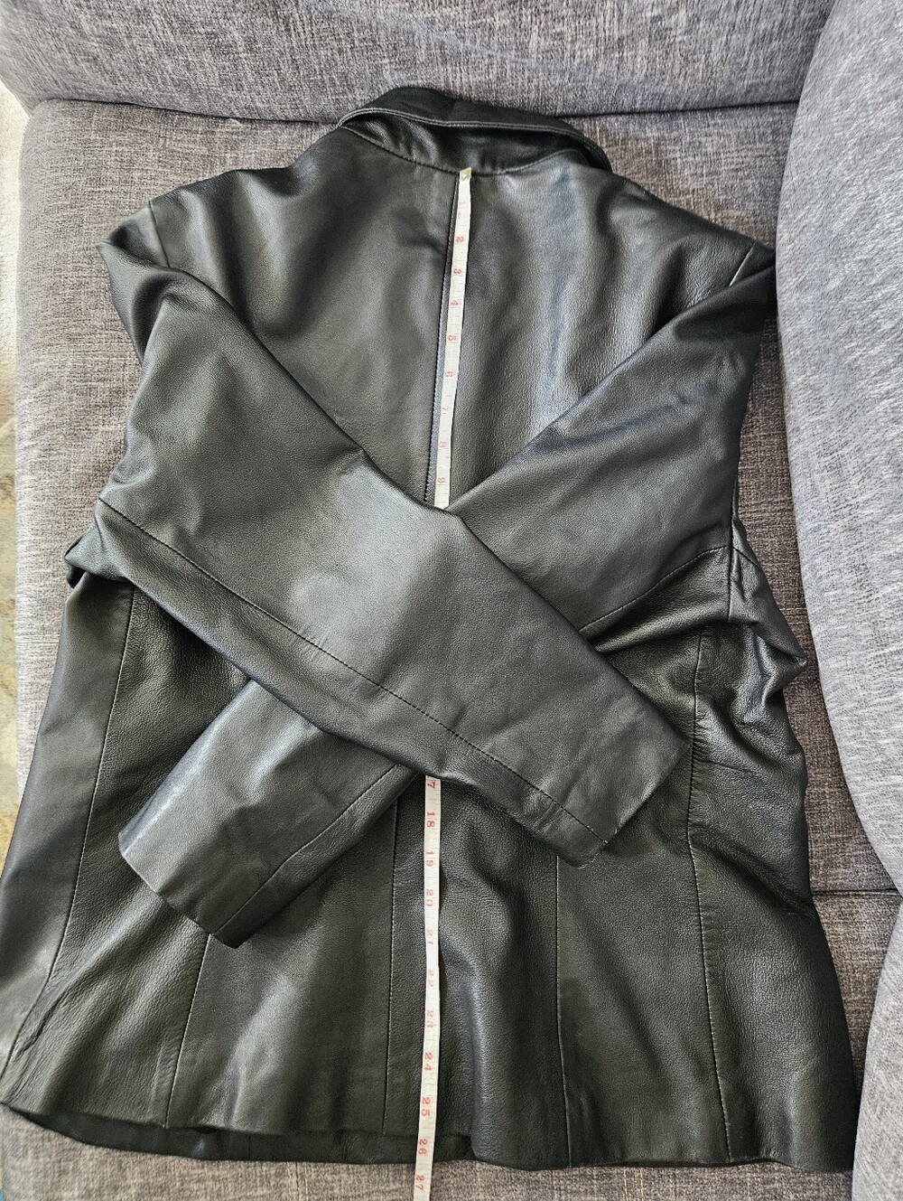 Vintage Beardmore Black Leather button-up Jacket. 21ptp - Picture 12 of 14